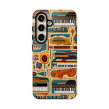 Musical Instruments Design 02 on Samsung Galaxy Phone Case - Beautiful Design for Music Lovers