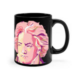 Beethoven Image 6 on Black mug 11oz