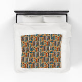Musical Instruments Design 02 on Velveteen Plush Blanket for Music Lovers