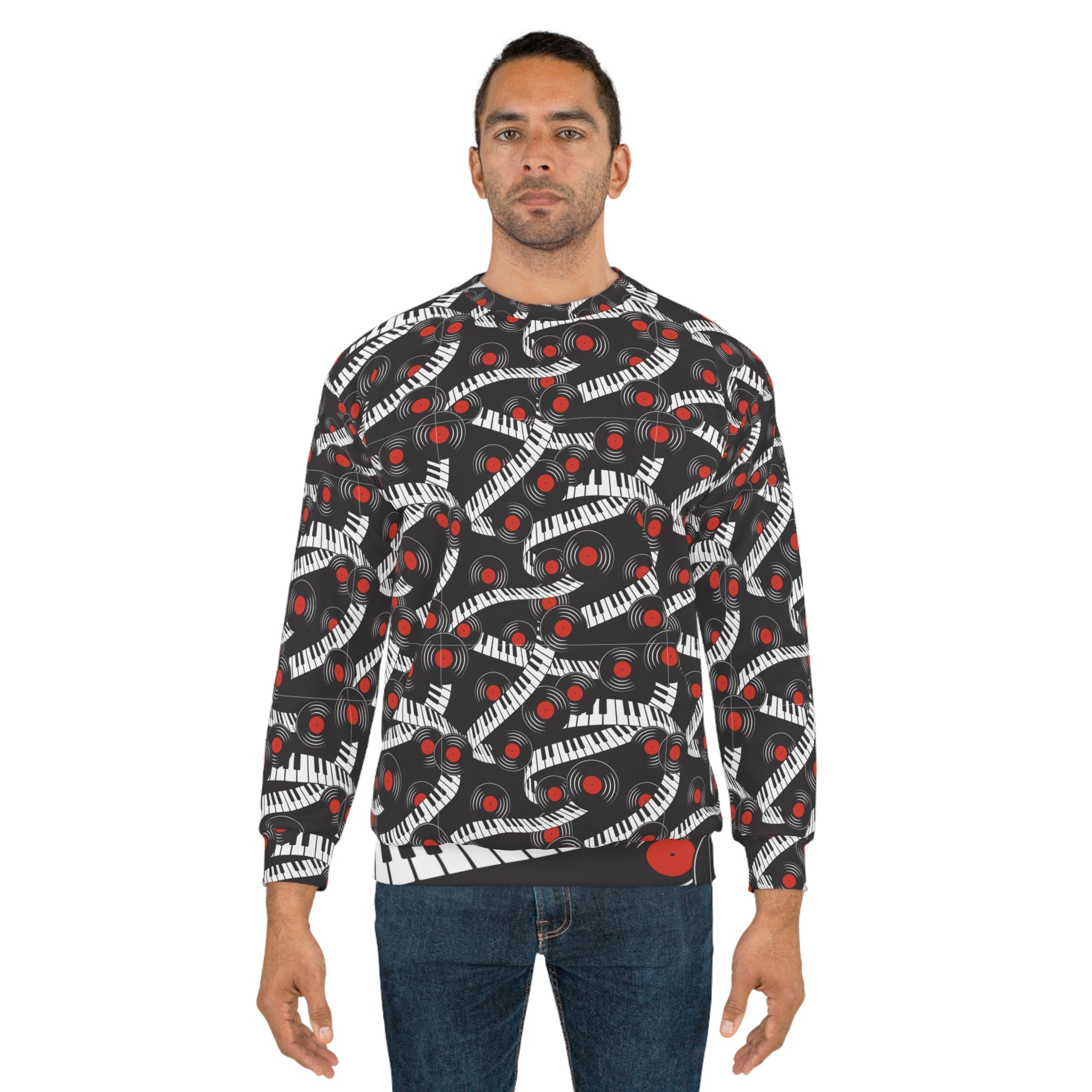 Piano Keys Unisex Sweatshirt (AOP) (6) – Musiczizi.com