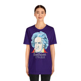 Beethoven Image on Unisex Jersey Short Sleeve Tee