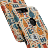 Musical Instruments Design 01 on Google Pixel Phone Case - Floral Design for Music Lovers