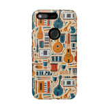 Musical Instruments Design 01 on Google Pixel Phone Case - Floral Design for Music Lovers