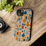 Musical Instruments Design 01 on iPhone Case - Floral Design for Music Lovers
