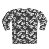 Piano Keys Unisex Sweatshirt (AOP) (1)