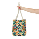 Tropical Piano Tote Bag - Stylish Summer Accessory for Music Lovers