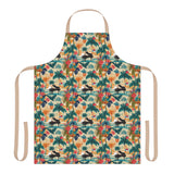 Tropical Piano Print Apron with 5-Color Straps | Perfect for Cooking & BBQ