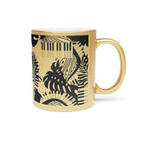Piano Keys Design 02 on Metallic Mug (Silver / Gold) 11 oz Beautiful Design For Music Lovers