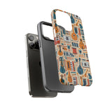 Musical Instruments Design 01 on iPhone Case - Floral Design for Music Lovers