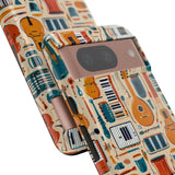 Musical Instruments Design 01 on Google Pixel Phone Case - Floral Design for Music Lovers