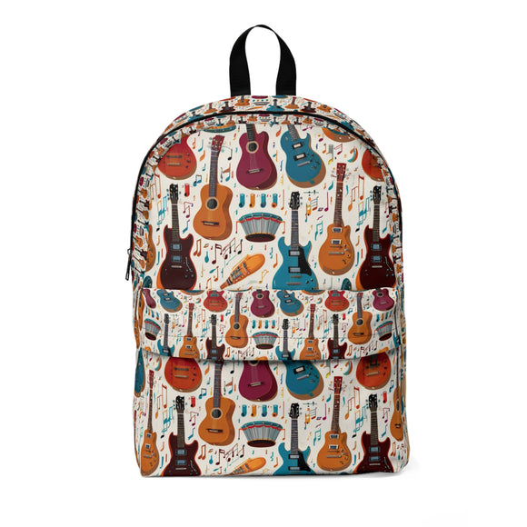 Musical Instrument Design 03 on Unisex Classic Backpack - Beautiful Design for Music Lovers