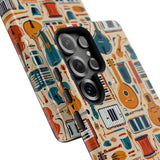 Musical Instruments Design 01 on Samsung Galaxy Phone Case - Floral Design for Music Lovers