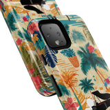 Tropical Piano Google Pixel Phone Case - Floral Design for Music Lovers