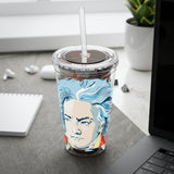 Beethoven Design 01 on Tumbler with Straw - 16oz, Perfect for Music Lovers