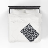 Piano Keys Design 03 on Velveteen Plush Blanket for Music Lovers