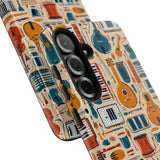 Musical Instruments Design 01 on Samsung Galaxy Phone Case - Floral Design for Music Lovers