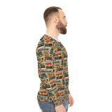 Musical Instruments Design 02 on Lightweight Sweatshirt | Music Lover's Gift