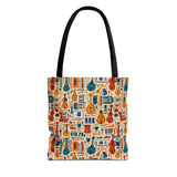 Musical Instrument Design 01 on Piano Tote Bag - Stylish Summer Accessory for Music Lovers