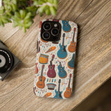 Musical Instruments Design 03 on iPhone Case - Beautiful Design for Music Lovers
