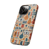 Musical Instruments Design 01 on iPhone Case - Floral Design for Music Lovers