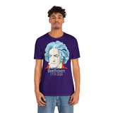 Beethoven Image on Unisex Jersey Short Sleeve Tee