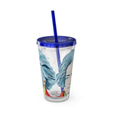 Beethoven Design 01 on Tumbler with Straw - 16oz, Perfect for Music Lovers