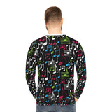 Music Notes Design 04 on Lightweight Sweatshirt | Music Lover's Gift