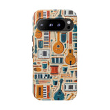 Musical Instruments Design 01 on Google Pixel Phone Case - Floral Design for Music Lovers