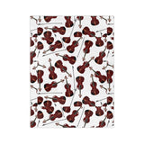 Lovely Violins Velveteen Minky Blanket 1