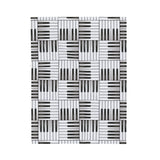 Piano Keys Design 01 on Velveteen Plush Blanket for Music Lovers