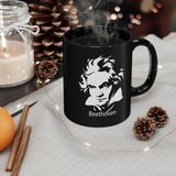 Beethoven Image on 11oz Black Mug