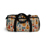 Musical Instruments Design 01 on Duffel Bag - Vibrant Floral Design for Musicians
