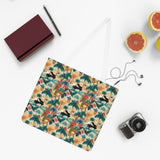 Tropical Piano Paradise Shoulder Tote Bag - Floral & Palm Design