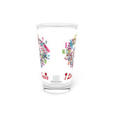 I Love Music Design 2 on Pint Glass, 16oz