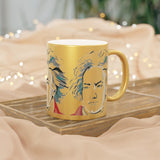 Beethoven Design 03 on Metallic Mug (Silver / Gold) 11 oz Beautiful Design For Music Lovers