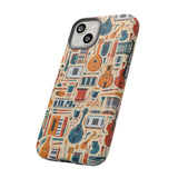 Musical Instruments Design 01 on iPhone Case - Floral Design for Music Lovers