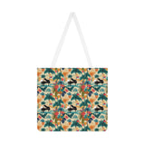 Tropical Piano Paradise Shoulder Tote Bag - Floral & Palm Design