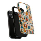 Musical Instruments Design 01 on iPhone Case - Floral Design for Music Lovers
