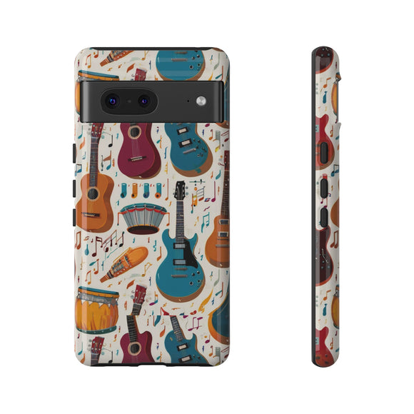 Musical Instruments Design 03 on Google Pixel Phone Case - Beautiful Design for Music Lovers