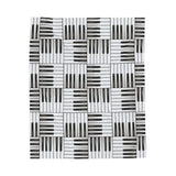 Piano Keys Design 01 on Velveteen Plush Blanket for Music Lovers