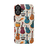 Musical Instruments Design 03 on iPhone Case - Beautiful Design for Music Lovers
