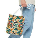 Tropical Piano Tote Bag - Stylish Summer Accessory for Music Lovers