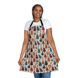 Musical Instruments Design 03 Print on Apron with 5-Color Straps | Perfect for Cooking & BBQ