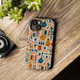 Musical Instruments Design 01 on iPhone Case - Floral Design for Music Lovers