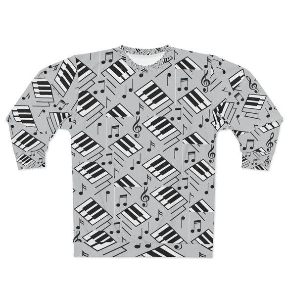 Piano Keys Unisex Sweatshirt (AOP) (3)