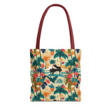 Tropical Piano Tote Bag - Stylish Summer Accessory for Music Lovers