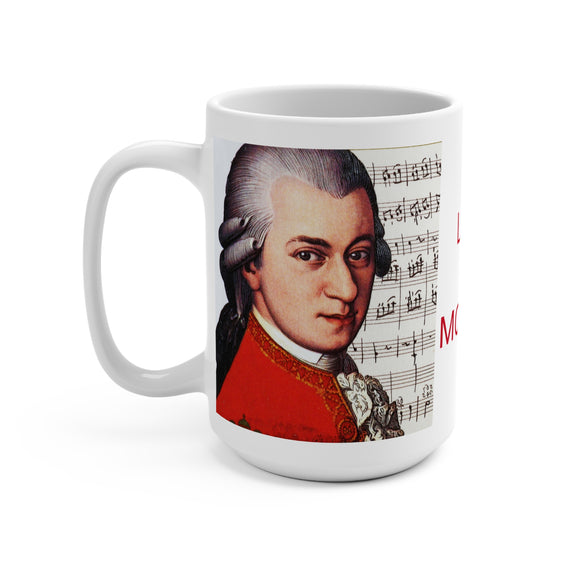Love To Mozart - Design B on Mug 15oz