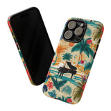 Tropical Piano iPhone Case - Floral Design for Music Lovers