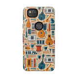 Musical Instruments Design 01 on Google Pixel Phone Case - Floral Design for Music Lovers