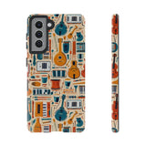 Musical Instruments Design 01 on Samsung Galaxy Phone Case - Floral Design for Music Lovers